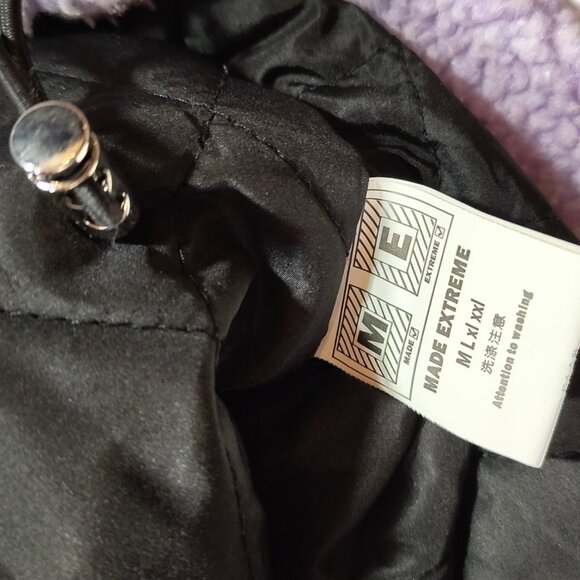 Made Extreme Faux Sherpa Oversized Teddy Bear Print Japanese Streetwear Coat XL - Picture 7 of 8